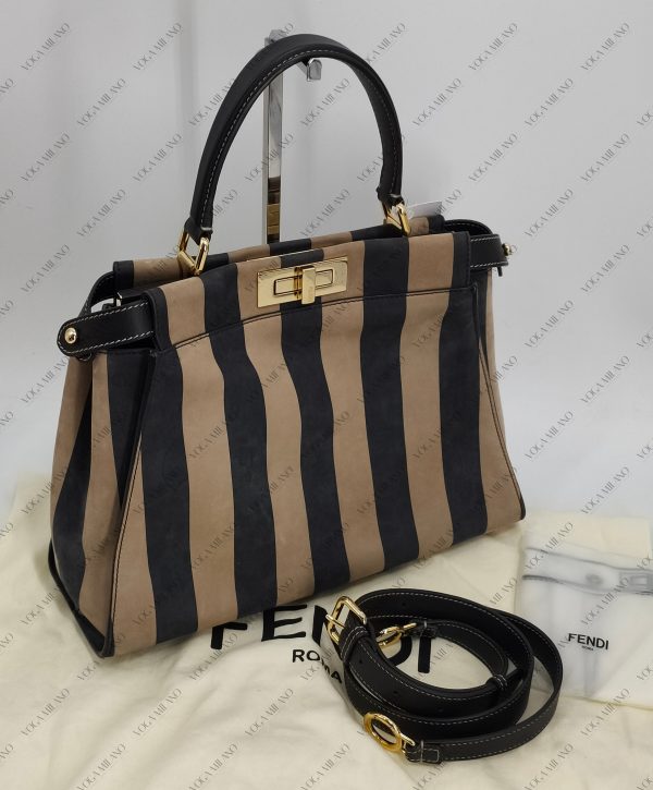 FENDI Peekaboo pequin Nabuck Medium