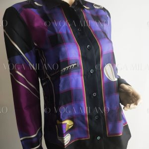 GUCCI Rare golf print shirt 100% silk 42 IT