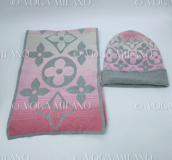 LOUIS VUITTON Sunset Ombre Gradient scarf+beanie set - immagine 3