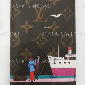 LOUIS VUITTON Christmas Animation rose ballerine Passport Cover