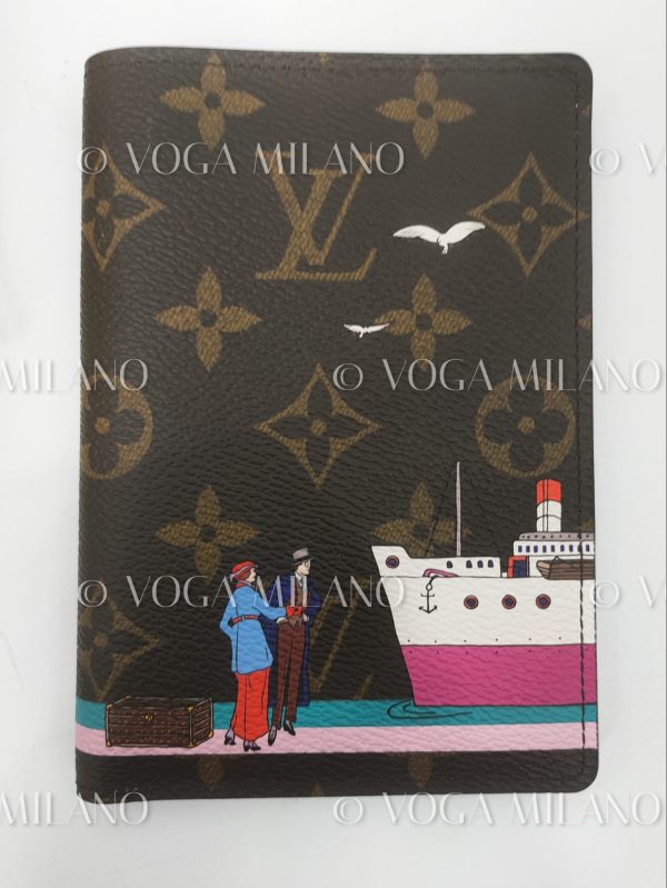 LOUIS VUITTON Christmas Animation rose ballerine Passport Cover