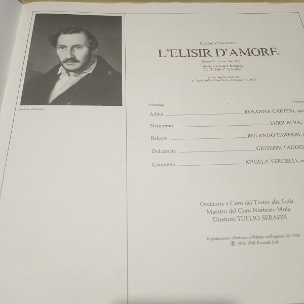 GAETANO DONIZETTI L' Elisir D'Amore Opera box set Teatro Alla Scala - immagine 6