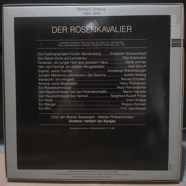 RICHARD STRAUSS Der Rosenkavalier Karajan Opera box set - immagine 5
