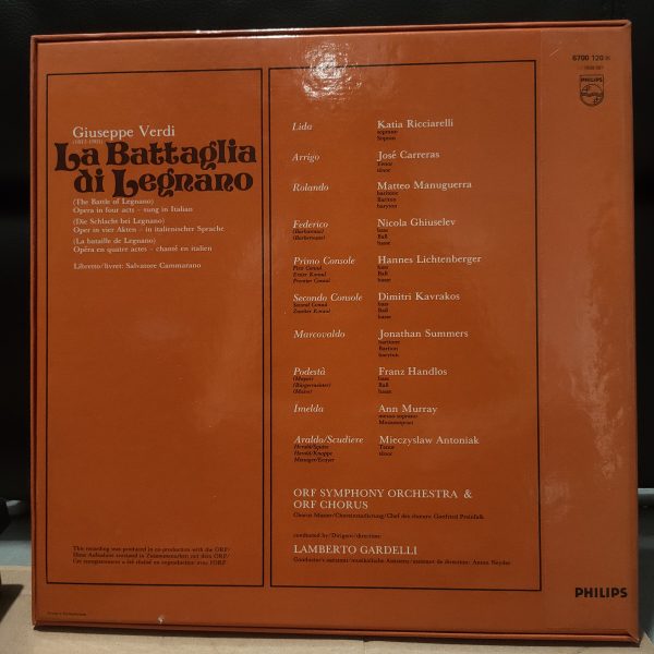 GIUSEPPE VERDI La Battaglia Di Legnano Opera box set - immagine 4