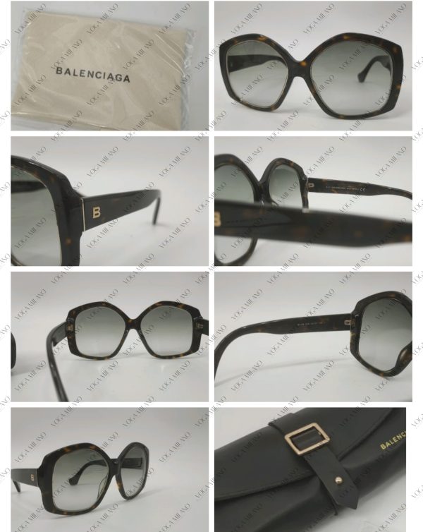 BALENCIAGA Havana Oversize sunglasses - immagine 2