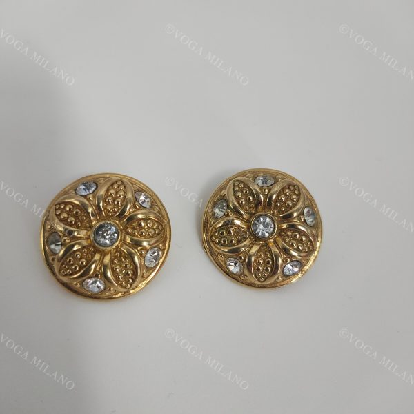NINA RICCI Paris gold plated with zircons