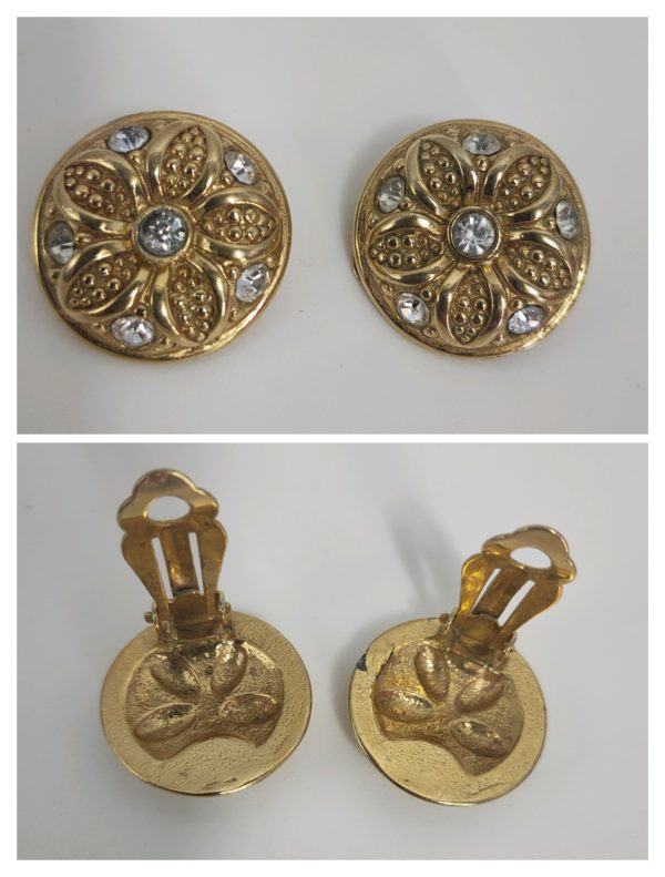 NINA RICCI Paris gold plated with zircons - immagine 3