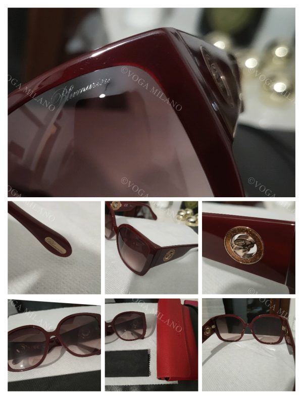 BLUMARINE Burgundy Oversize sunglasses - immagine 2