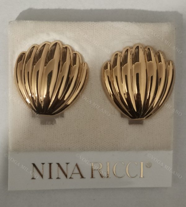 NINA RICCI rare shell earrings