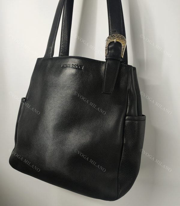 NINA RICCI leather shoulder bag - vintage