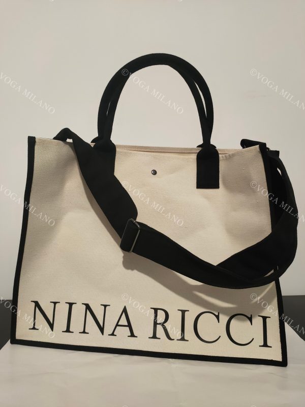 NINA RICCI XL Logo two way tote