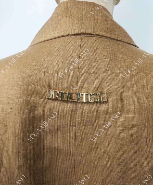 NINA RICCI rare linen zipped trench 38Fr - immagine 4