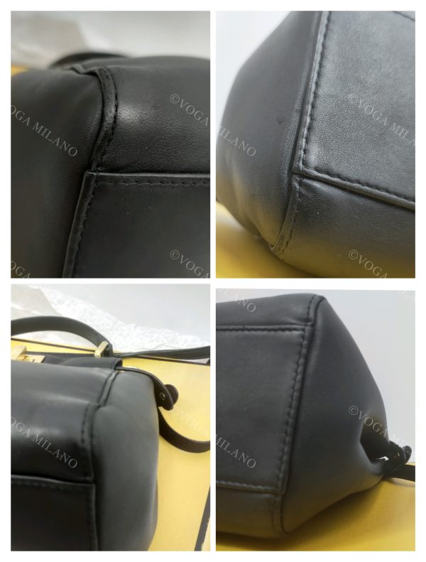 FENDI Peekaboo mini black leather - immagine 4
