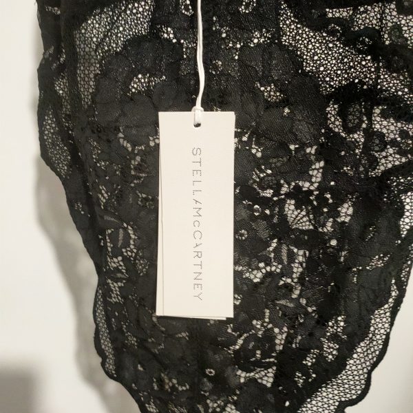 Stella McCartney Midnight Patchwork V lace Bodysuit - S - immagine 8
