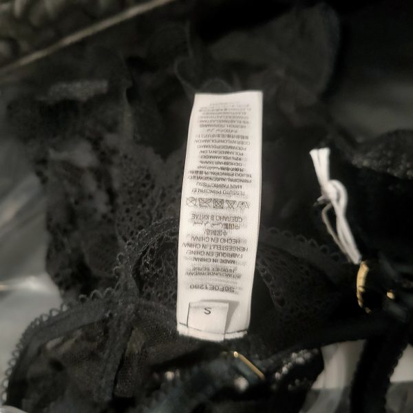 Stella McCartney Midnight Patchwork V lace Bodysuit - S - immagine 7