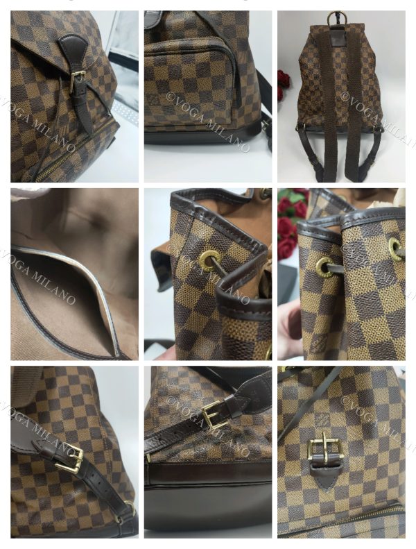 LOUIS VUITTON Montsouris GM damier ebène Special Order - Unisex - immagine 8