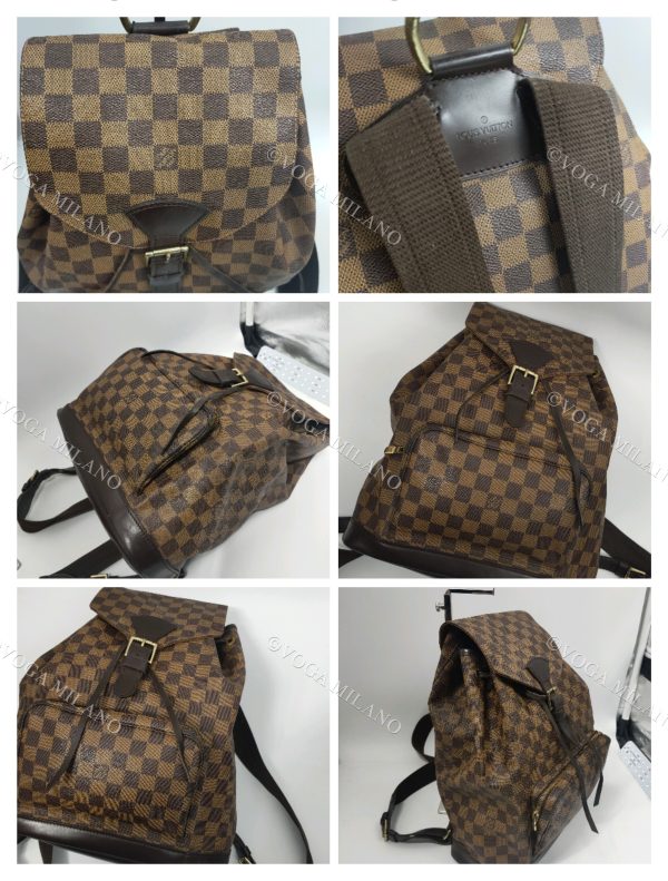 LOUIS VUITTON Montsouris GM damier ebène Special Order - Unisex - immagine 7